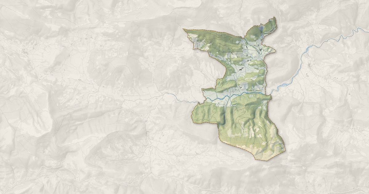 Portrait cartographique de Eygalayes : relief, eau, forêts, bâti et voies, calculés à partir des données de l'IGN