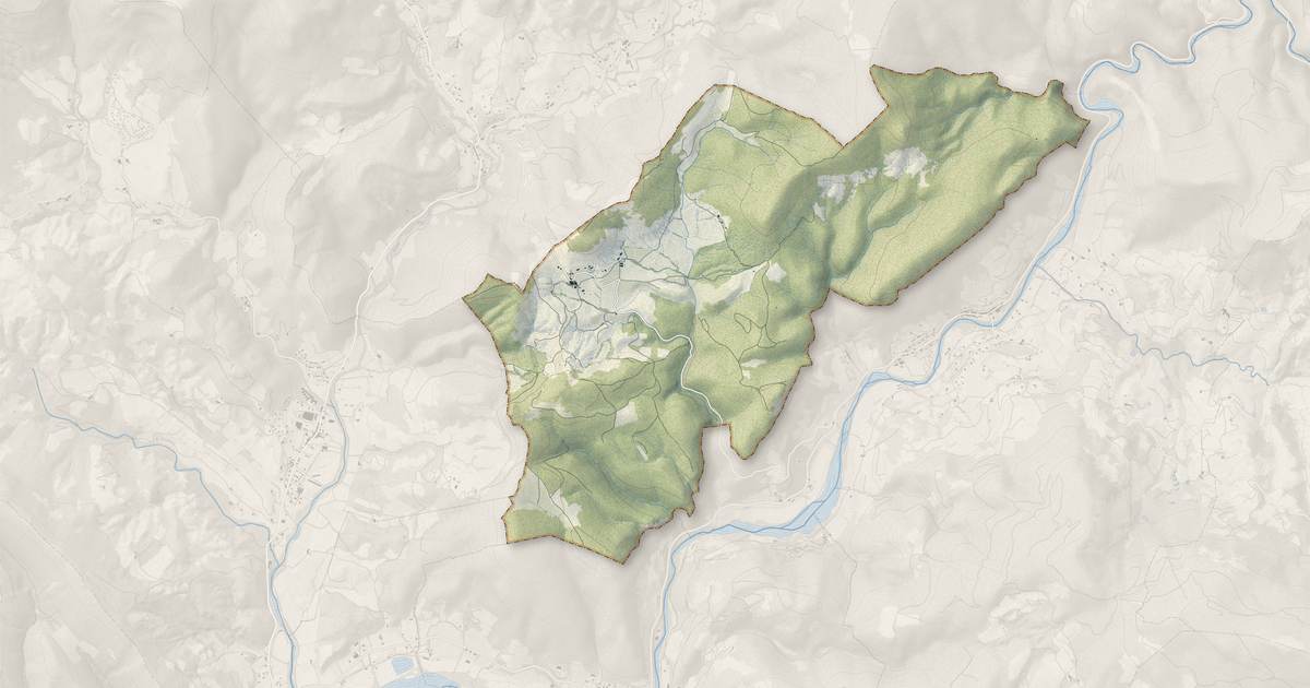Portrait cartographique de Eyroles : relief, eau, forêts, bâti et voies, calculés à partir des données de l'IGN