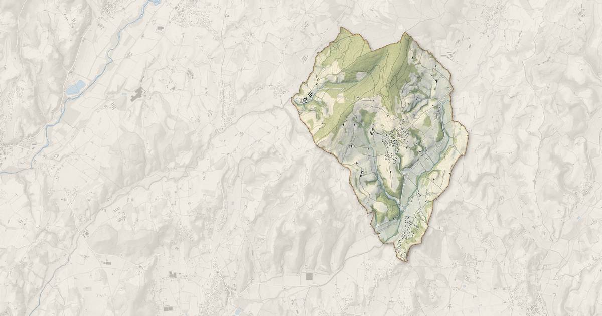 Portrait cartographique de Geyssans : relief, eau, forêts, bâti et voies, calculés à partir des données de l'IGN
