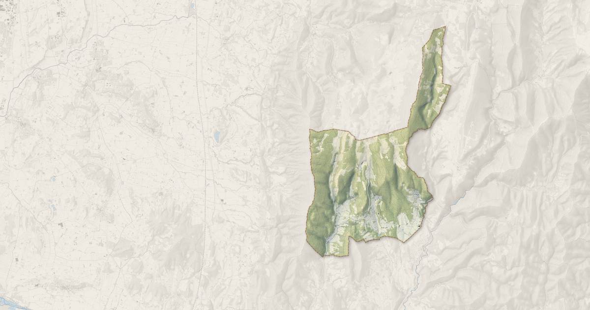 Portrait cartographique de Gigors-et-Lozeron : relief, eau, forêts, bâti et voies, calculés à partir des données de l'IGN