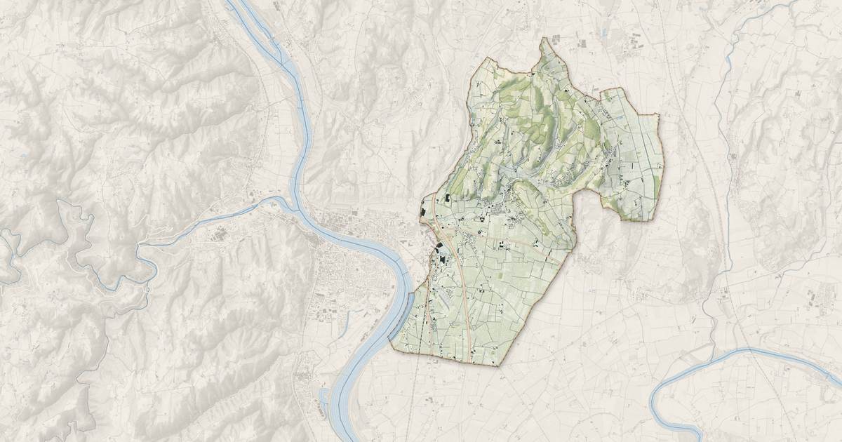 Portrait cartographique de Mercurol-Veaunes : relief, eau, forêts, bâti et voies, calculés à partir des données de l'IGN