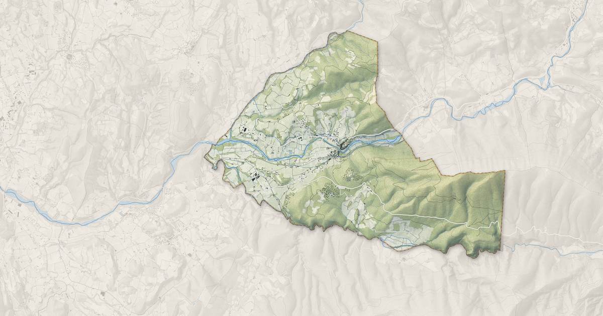 Portrait cartographique de Mollans-sur-Ouvèze : relief, eau, forêts, bâti et voies, calculés à partir des données de l'IGN