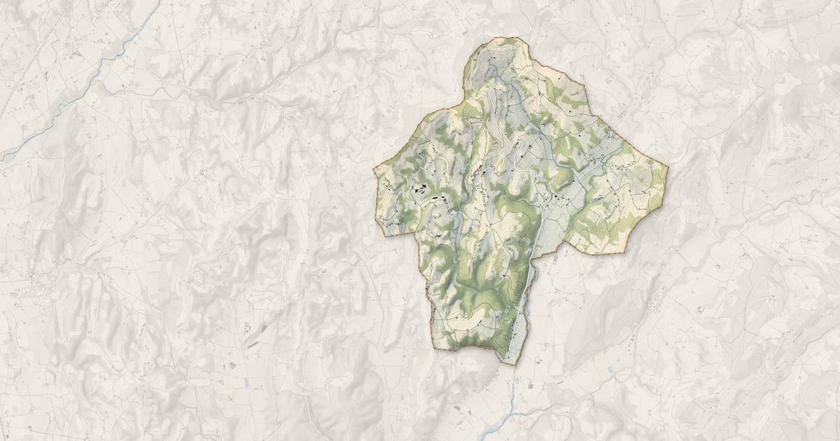 Portrait cartographique de Montchenu : relief, eau, forêts, bâti et voies, calculés à partir des données de l'IGN