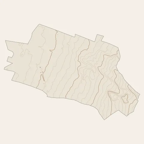 Montélier : courbes de niveau