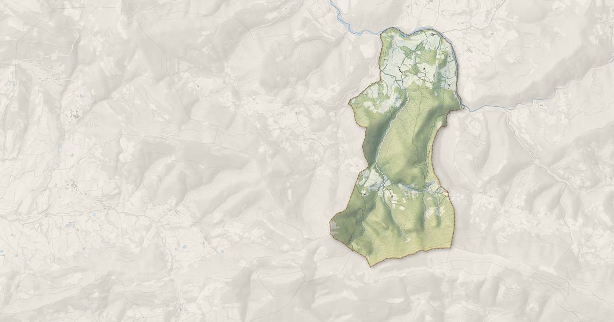 Portrait cartographique de Montferrand-la-Fare : relief, eau, forêts, bâti et voies, calculés à partir des données de l'IGN