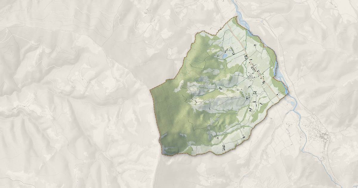 Portrait cartographique de Montlaur-en-Diois : relief, eau, forêts, bâti et voies, calculés à partir des données de l'IGN