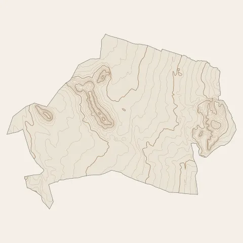Montmeyran : courbes de niveau