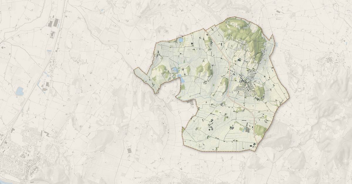 Portrait cartographique de Montoison : relief, eau, forêts, bâti et voies, calculés à partir des données de l'IGN