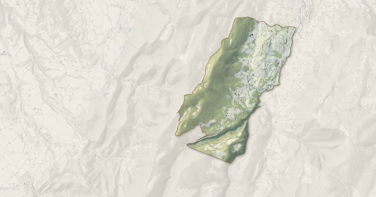 Portrait cartographique de Oriol-en-Royans : relief, eau, forêts, bâti et voies, calculés à partir des données de l'IGN
