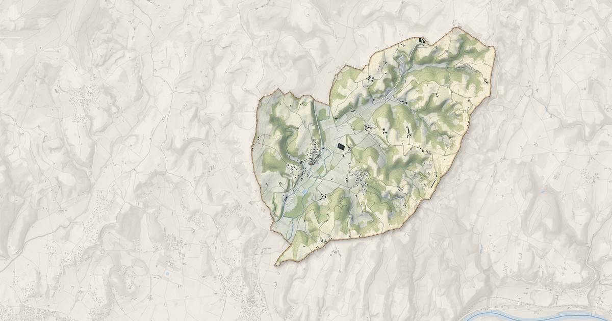 Portrait cartographique de Parnans : relief, eau, forêts, bâti et voies, calculés à partir des données de l'IGN
