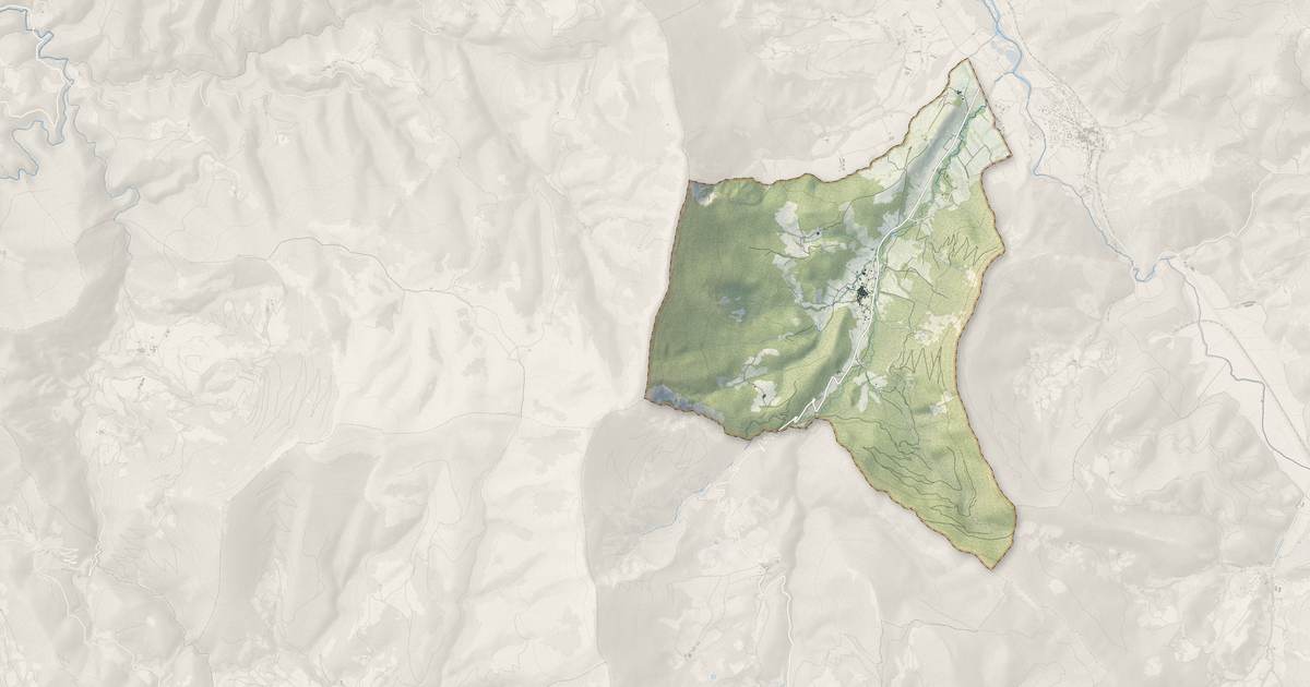 Portrait cartographique de Poyols : relief, eau, forêts, bâti et voies, calculés à partir des données de l'IGN