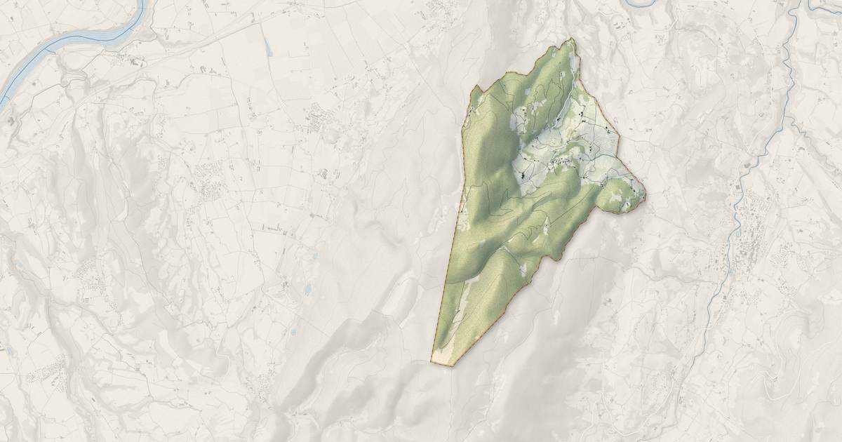 Portrait cartographique de Rochechinard : relief, eau, forêts, bâti et voies, calculés à partir des données de l'IGN