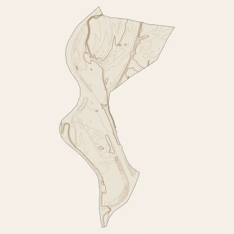 La Roche-de-Glun : courbes de niveau
