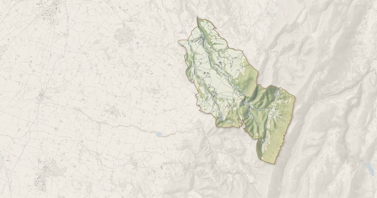 Portrait cartographique de Rochefort-Samson : relief, eau, forêts, bâti et voies, calculés à partir des données de l'IGN