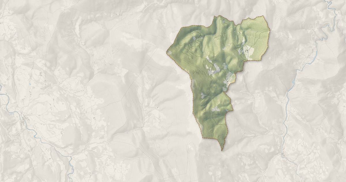Portrait cartographique de Rochefourchat : relief, eau, forêts, bâti et voies, calculés à partir des données de l'IGN