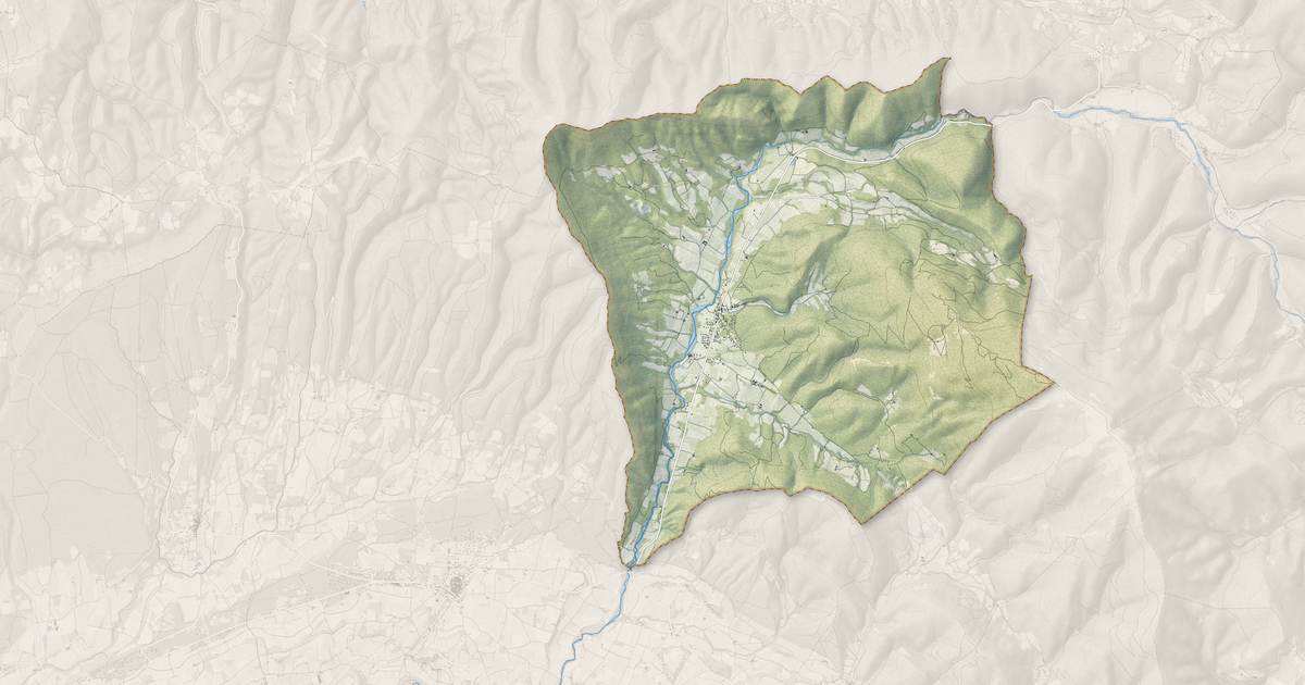 Portrait cartographique de Roche-Saint-Secret-Béconne : relief, eau, forêts, bâti et voies, calculés à partir des données de l'IGN