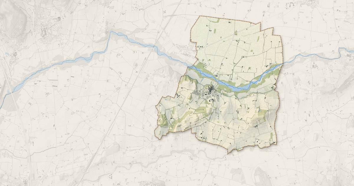 Portrait cartographique de Saint-Gervais-sur-Roubion : relief, eau, forêts, bâti et voies, calculés à partir des données de l'IGN