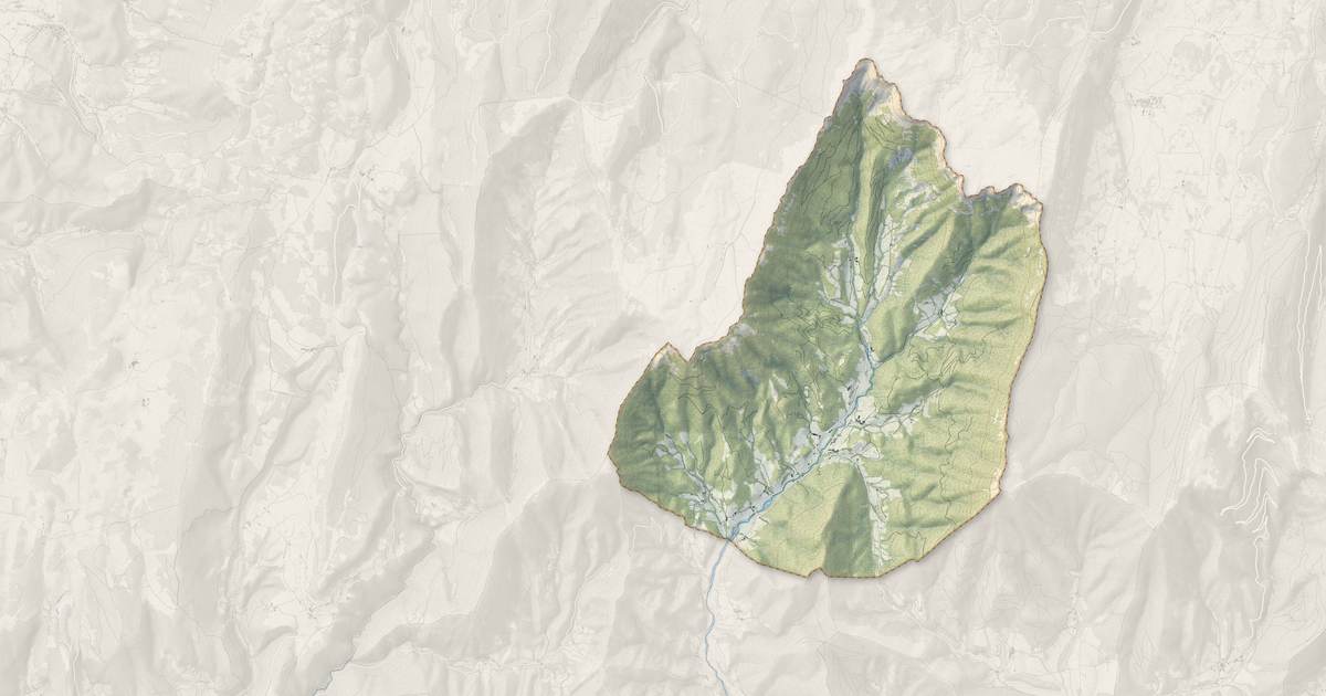 Portrait cartographique de Saint-Julien-en-Quint : relief, eau, forêts, bâti et voies, calculés à partir des données de l'IGN