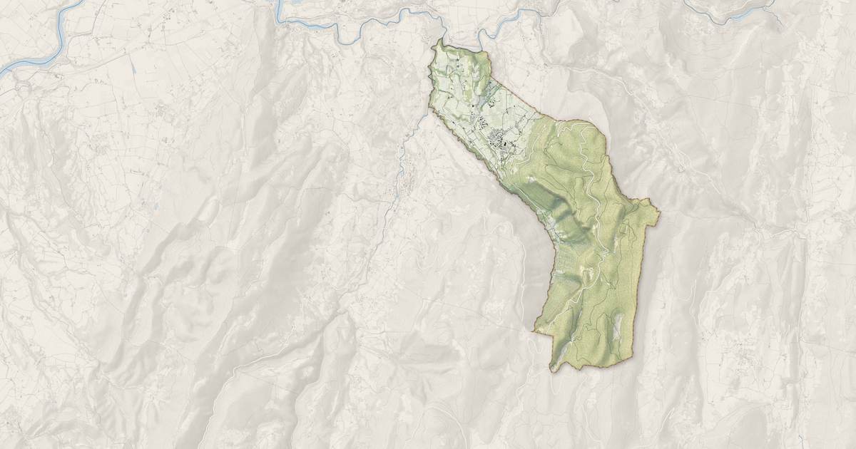 Portrait cartographique de Saint-Laurent-en-Royans : relief, eau, forêts, bâti et voies, calculés à partir des données de l'IGN