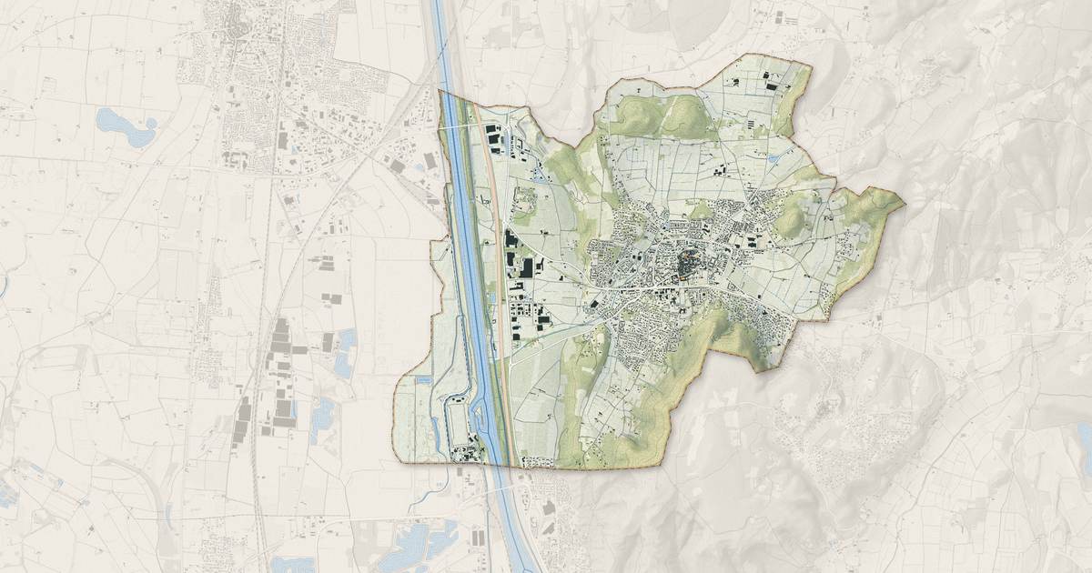 Portrait cartographique de Saint-Paul-Trois-Châteaux : relief, eau, forêts, bâti et voies, calculés à partir des données de l'IGN