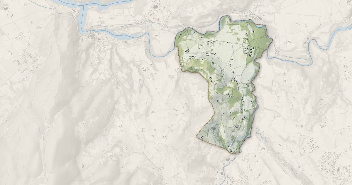 Portrait cartographique de Saint-Thomas-en-Royans : relief, eau, forêts, bâti et voies, calculés à partir des données de l'IGN