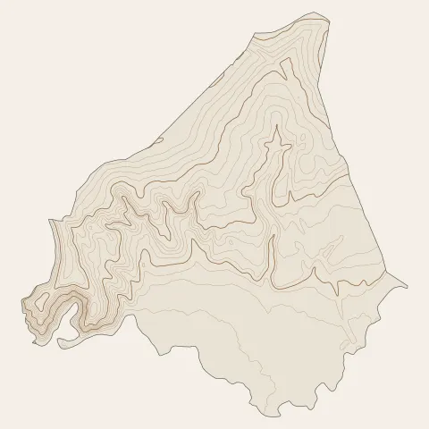 Saint-Uze : courbes de niveau