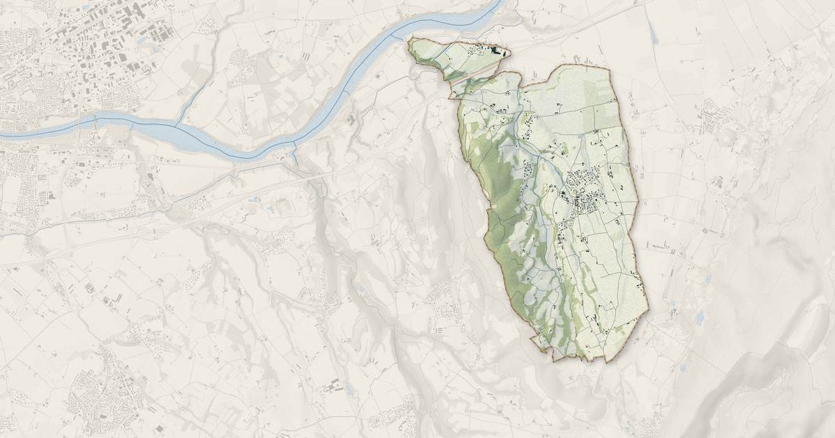 Portrait cartographique de Jaillans : relief, eau, forêts, bâti et voies, calculés à partir des données de l'IGN