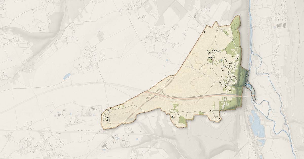 Portrait cartographique de Aclou : relief, eau, forêts, bâti et voies, calculés à partir des données de l'IGN