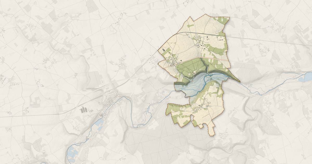 Portrait cartographique de Acon : relief, eau, forêts, bâti et voies, calculés à partir des données de l'IGN