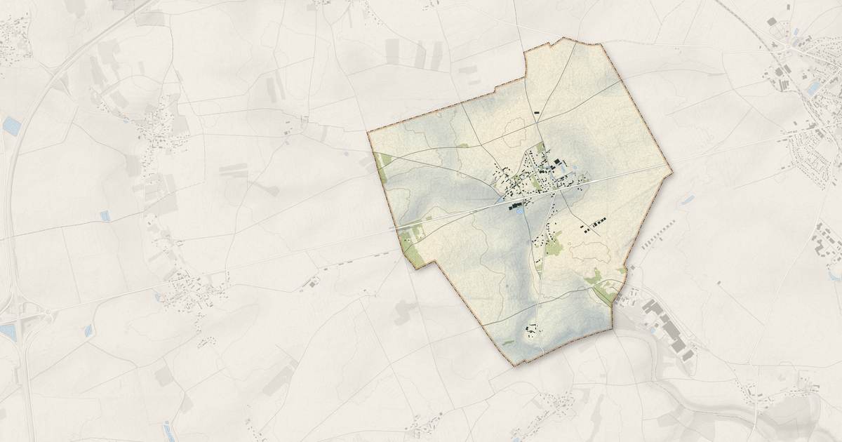Portrait cartographique de Les Authieux : relief, eau, forêts, bâti et voies, calculés à partir des données de l'IGN