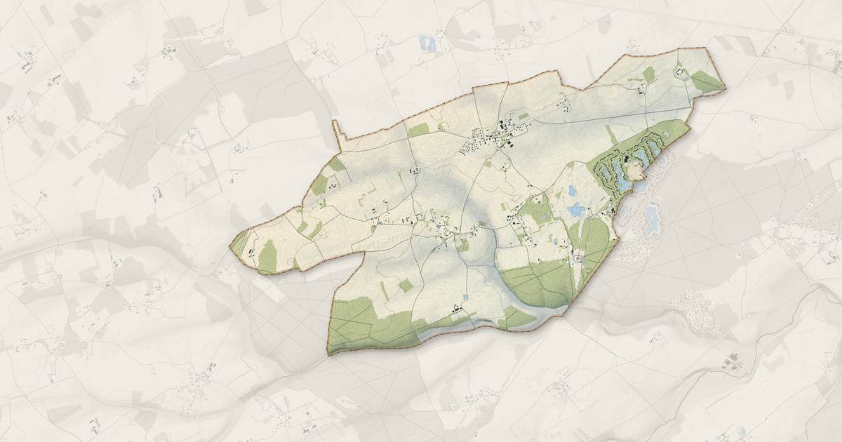 Portrait cartographique de Les Barils : relief, eau, forêts, bâti et voies, calculés à partir des données de l'IGN