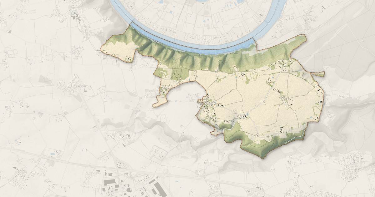 Portrait cartographique de Barneville-sur-Seine : relief, eau, forêts, bâti et voies, calculés à partir des données de l'IGN