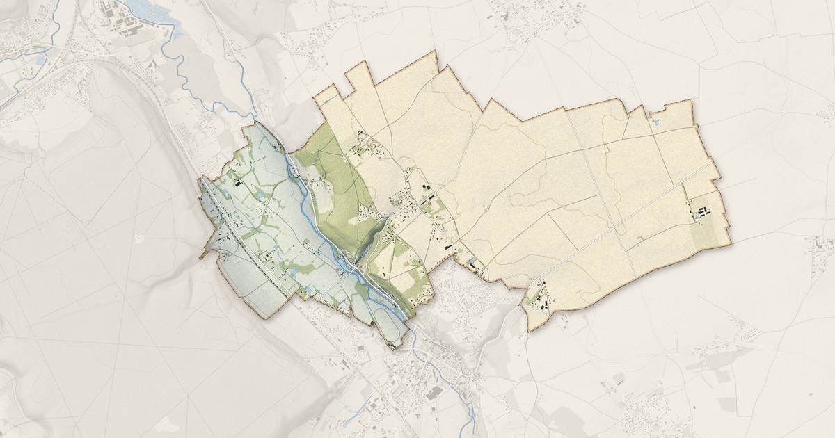 Portrait cartographique de Beaumontel : relief, eau, forêts, bâti et voies, calculés à partir des données de l'IGN