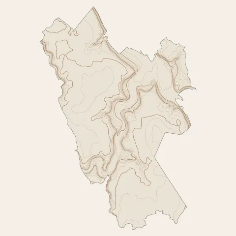 Beaumont-le-Roger : courbes de niveau