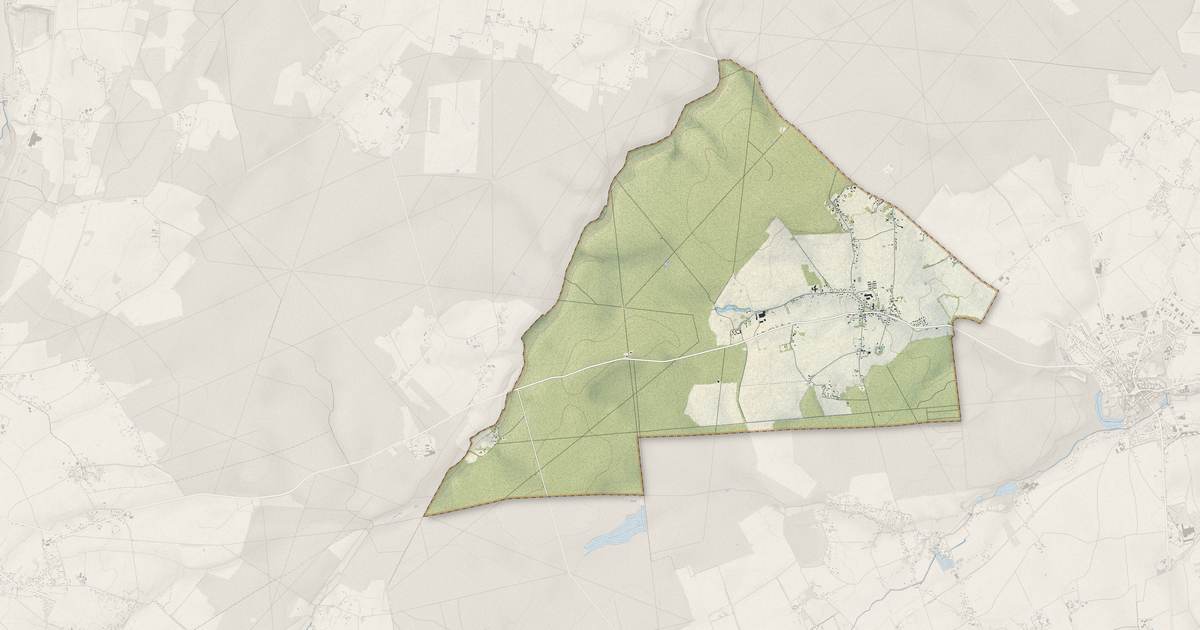 Portrait cartographique de Bémécourt : relief, eau, forêts, bâti et voies, calculés à partir des données de l'IGN