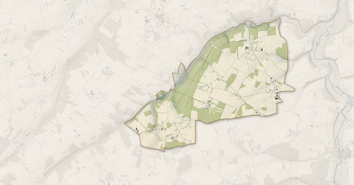 Portrait cartographique de Bois-Anzeray : relief, eau, forêts, bâti et voies, calculés à partir des données de l'IGN