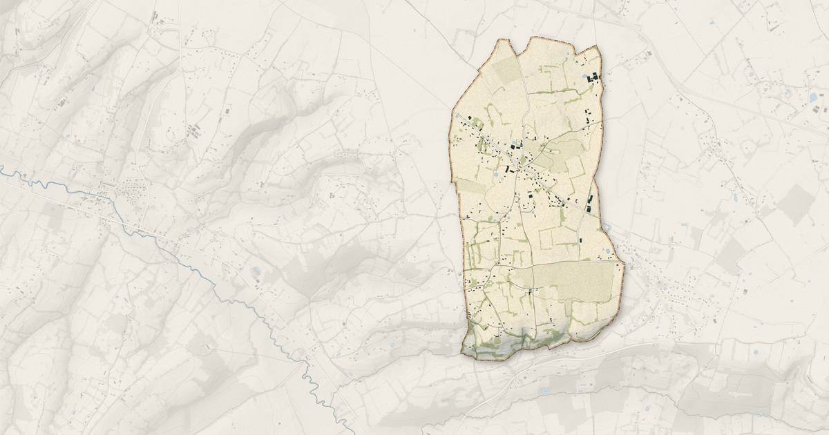 Portrait cartographique de Le Bois-Hellain : relief, eau, forêts, bâti et voies, calculés à partir des données de l'IGN