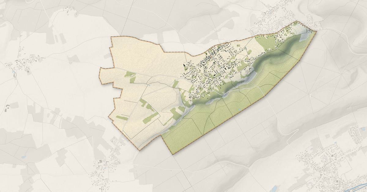 Portrait cartographique de Bois-le-Roi : relief, eau, forêts, bâti et voies, calculés à partir des données de l'IGN