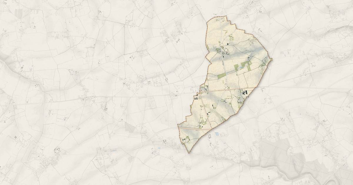 Portrait cartographique de Boissy-Lamberville : relief, eau, forêts, bâti et voies, calculés à partir des données de l'IGN