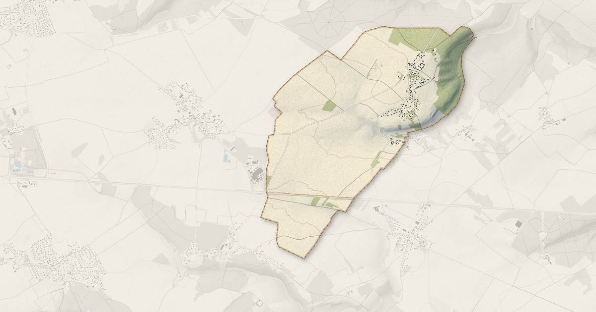 Portrait cartographique de Boncourt : relief, eau, forêts, bâti et voies, calculés à partir des données de l'IGN