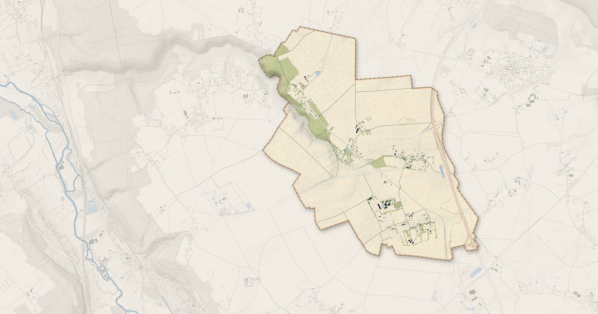 Portrait cartographique de Bonneville-Aptot : relief, eau, forêts, bâti et voies, calculés à partir des données de l'IGN