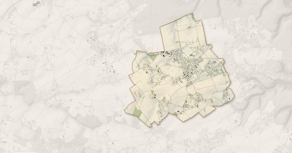 Portrait cartographique de Bosroumois : relief, eau, forêts, bâti et voies, calculés à partir des données de l'IGN