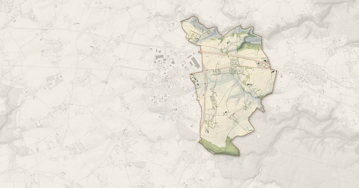 Portrait cartographique de Bosgouet : relief, eau, forêts, bâti et voies, calculés à partir des données de l'IGN