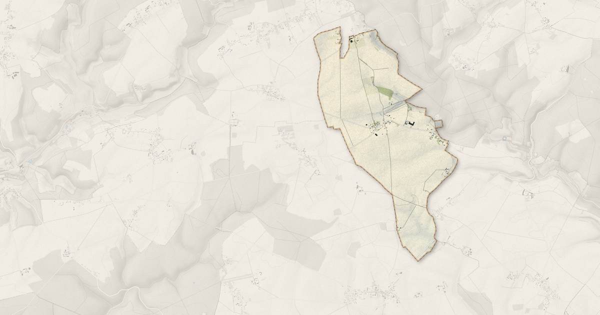 Portrait cartographique de Bosquentin : relief, eau, forêts, bâti et voies, calculés à partir des données de l'IGN