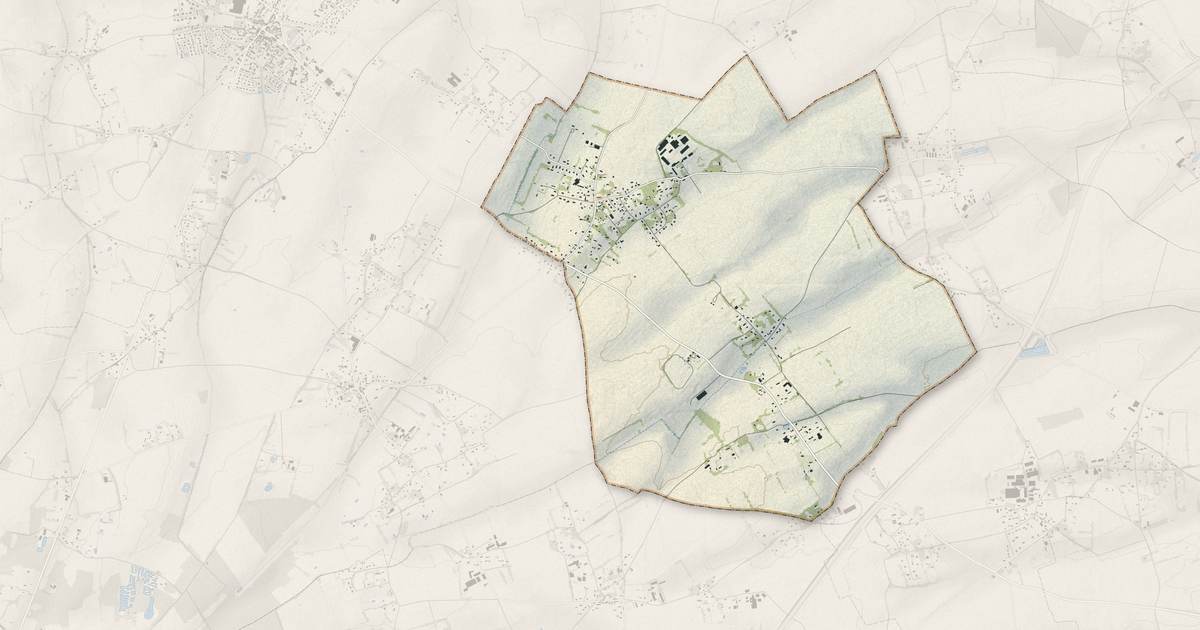 Portrait cartographique de Bournainville-Faverolles : relief, eau, forêts, bâti et voies, calculés à partir des données de l'IGN