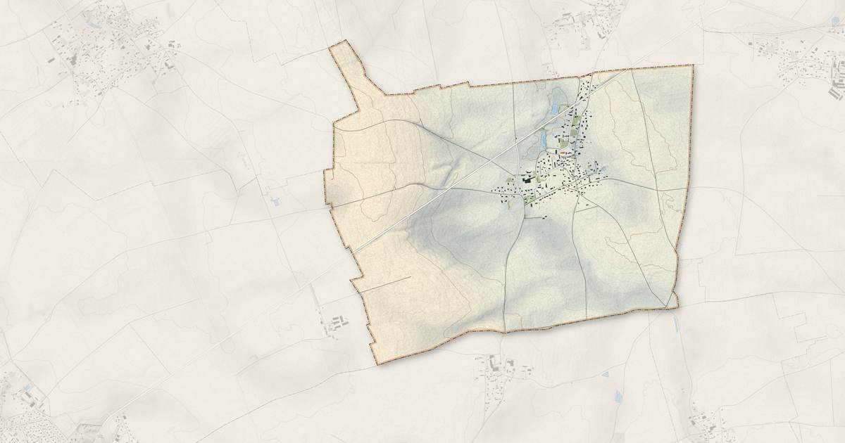 Portrait cartographique de Bray : relief, eau, forêts, bâti et voies, calculés à partir des données de l'IGN