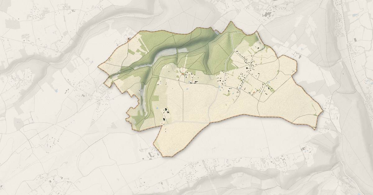 Portrait cartographique de Brétigny : relief, eau, forêts, bâti et voies, calculés à partir des données de l'IGN