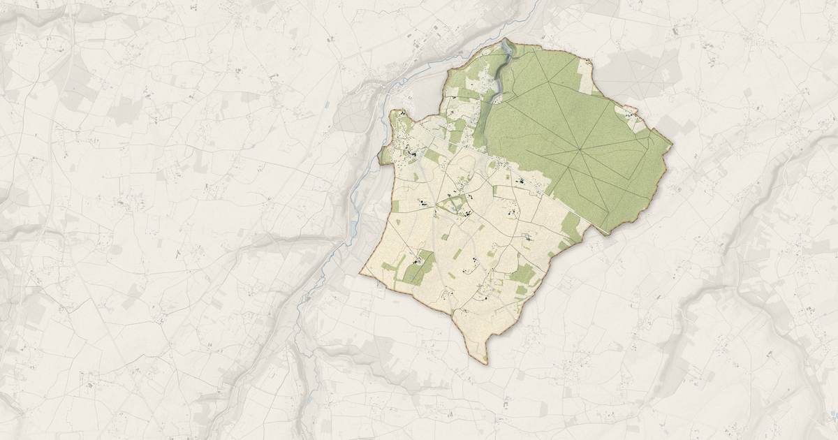 Portrait cartographique de Chamblac : relief, eau, forêts, bâti et voies, calculés à partir des données de l'IGN