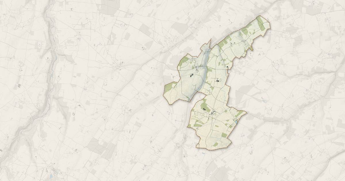 Portrait cartographique de Chambord : relief, eau, forêts, bâti et voies, calculés à partir des données de l'IGN