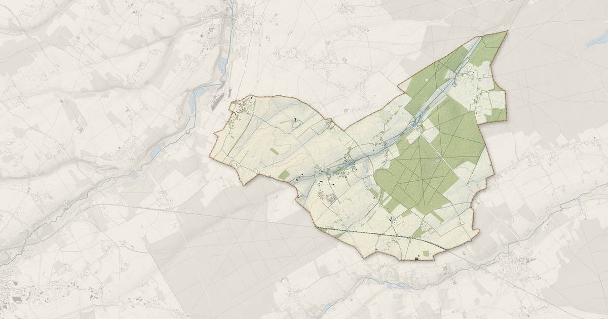 Portrait cartographique de Chéronvilliers : relief, eau, forêts, bâti et voies, calculés à partir des données de l'IGN